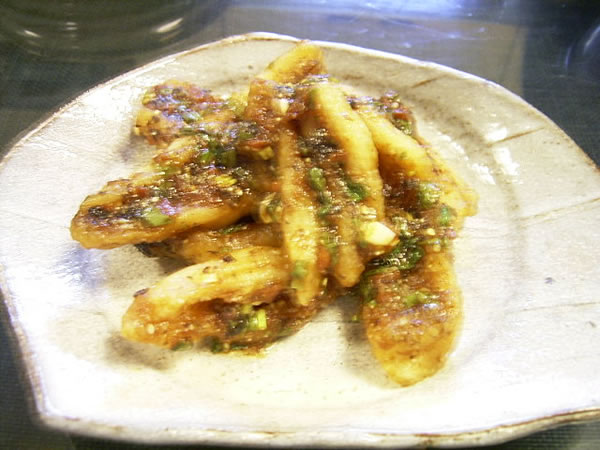 ベラのから揚げ梅肉和え