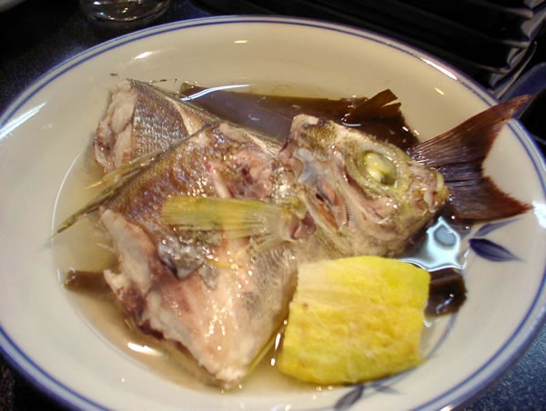 イサギ昆布蒸し