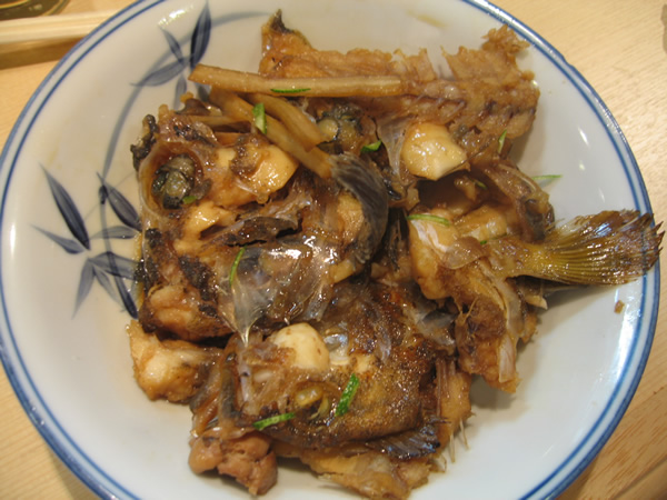 アコウ・ソイのあら煮付け