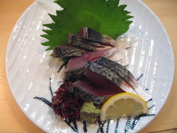 ゴマサバ刺身