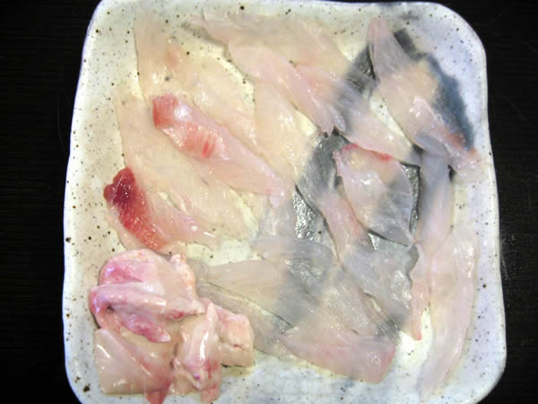 ウマヅラハギ刺身